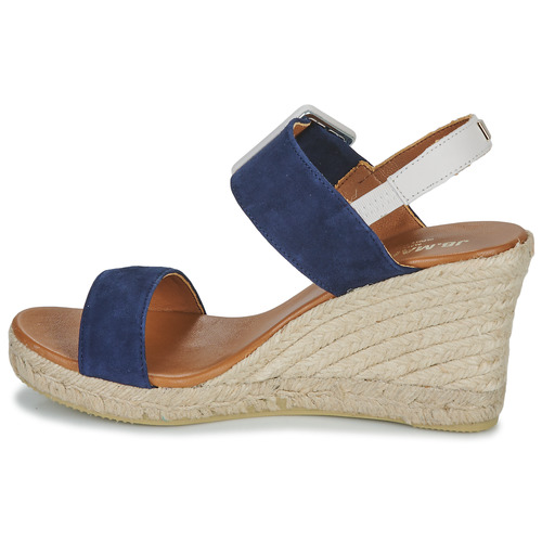 JB Martin - 1IRINA - CHEVRE VELOURS MARINE / CRAIE