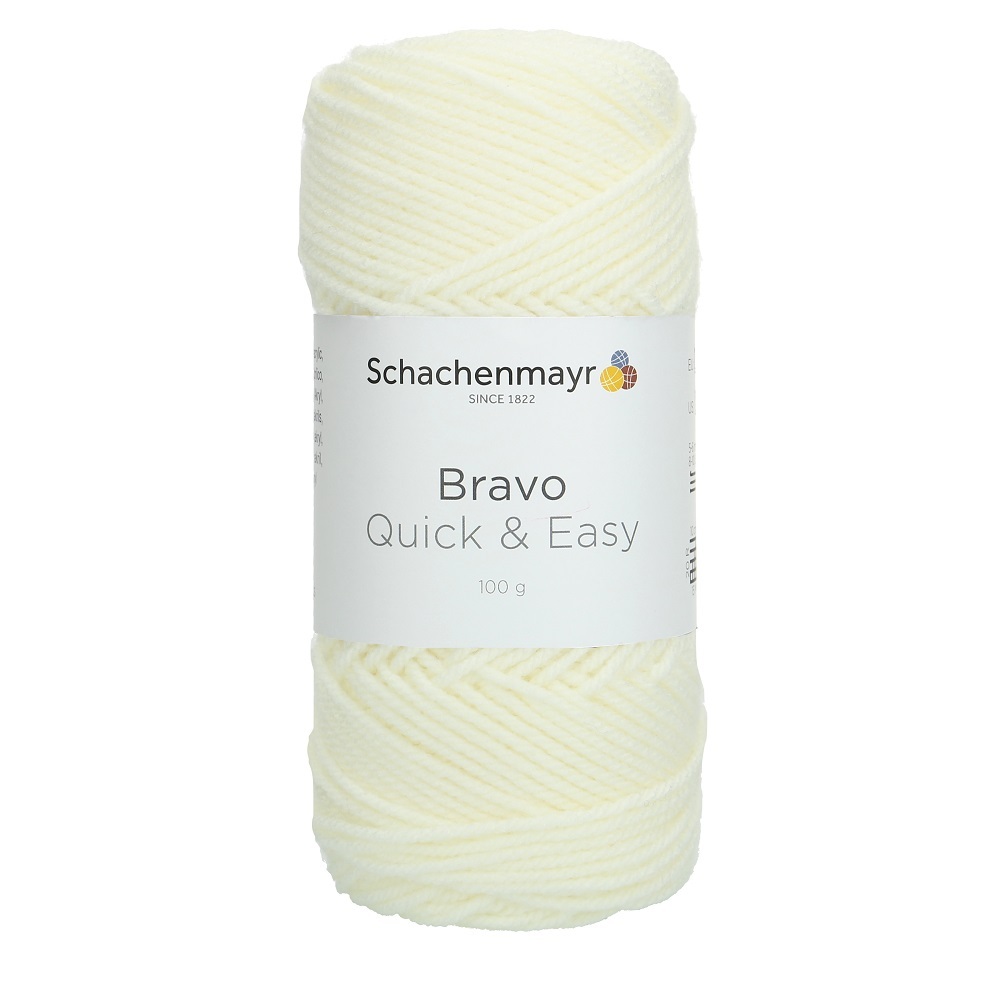 Handstrickgarn BRAVO QUICK & EASY - ecru - 100g