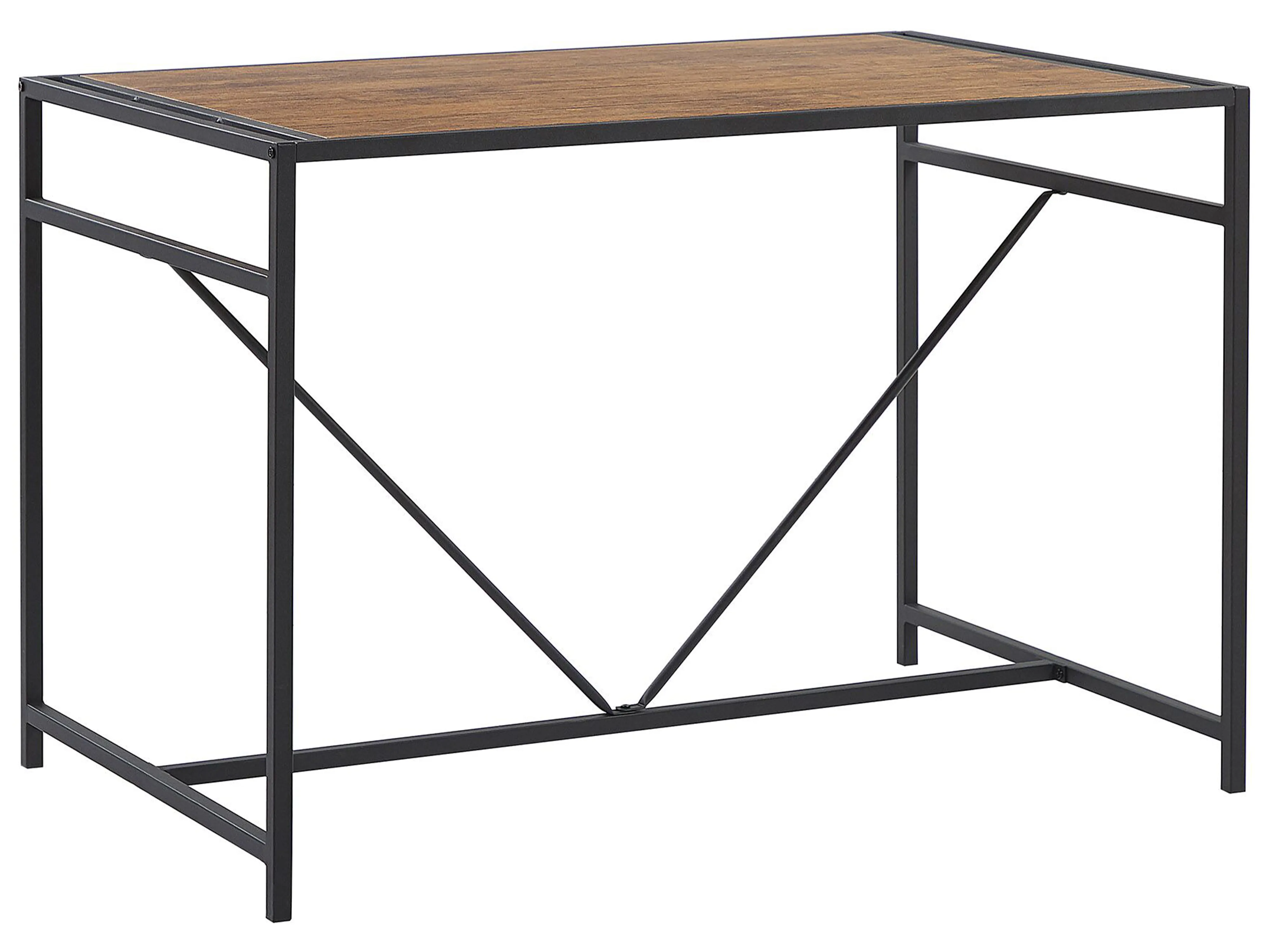 Eetkamerset BURTON Bruin/zwart 4-zits