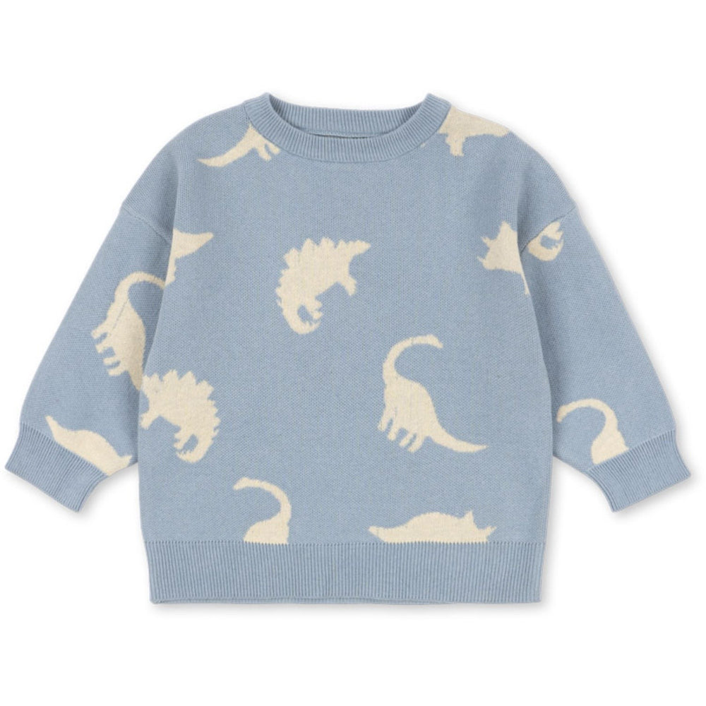 Køb Konges Sløjd Dino Mist Lapis Strik Sweater GOTS