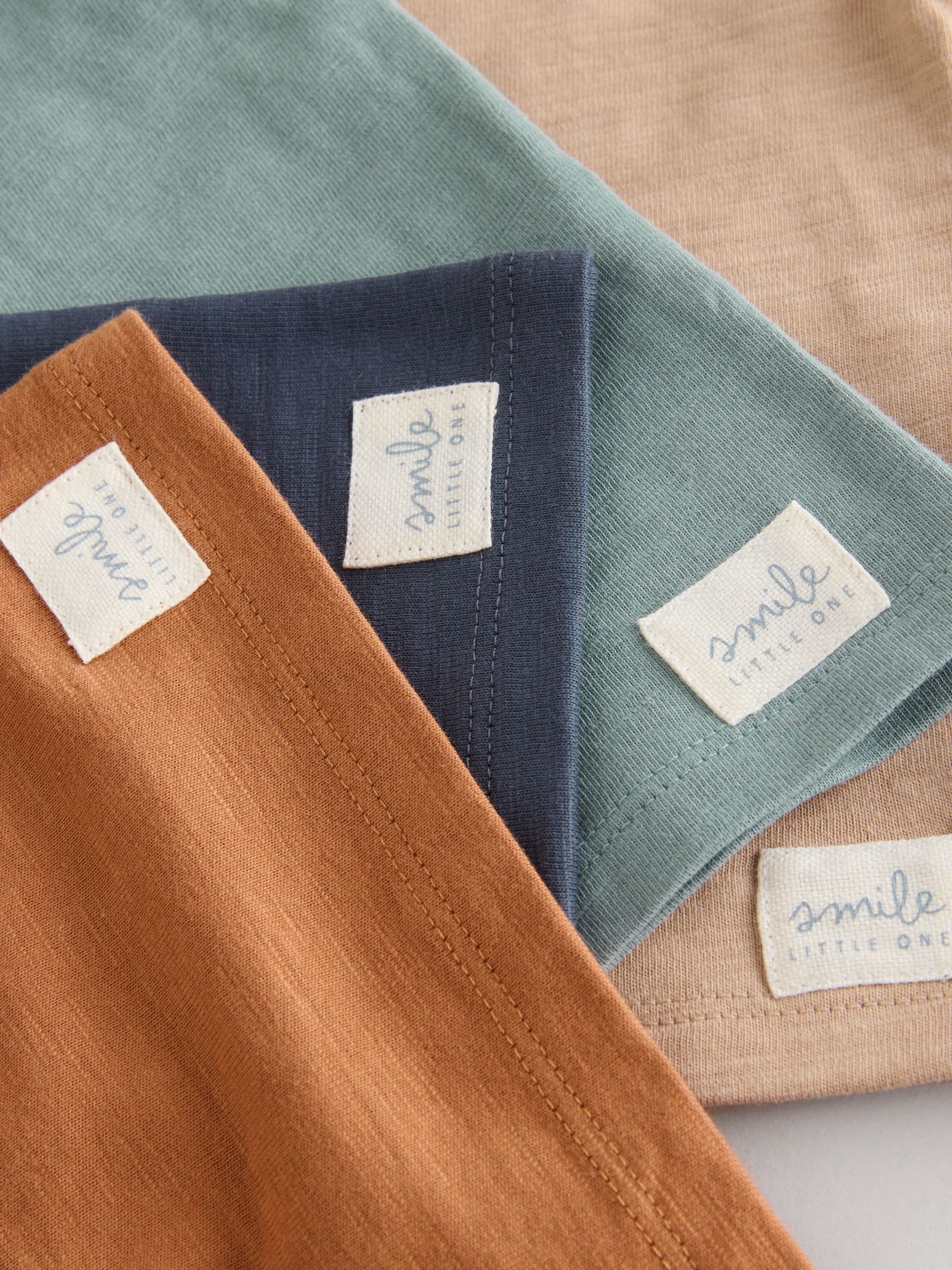 Mineraalkleurig - Baby T-shirts met lange mouwen 4 stuks (0mnd-2jr)