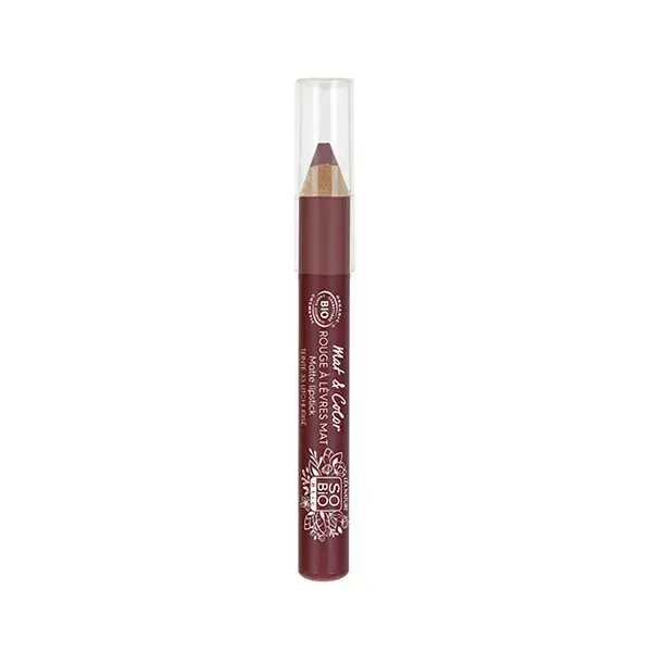 Batom Jumbo Matte Lea Nature So Bio Étic, Matte & Color 33 Iridescent Lychee, 2g