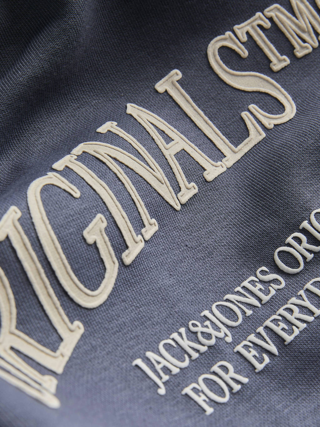 JACK & JONES hoodie JORFREDERIKSBERG MARGATE met backprint donkerblauw