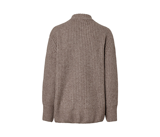 Grobstrick-Cardigan mit Wolle