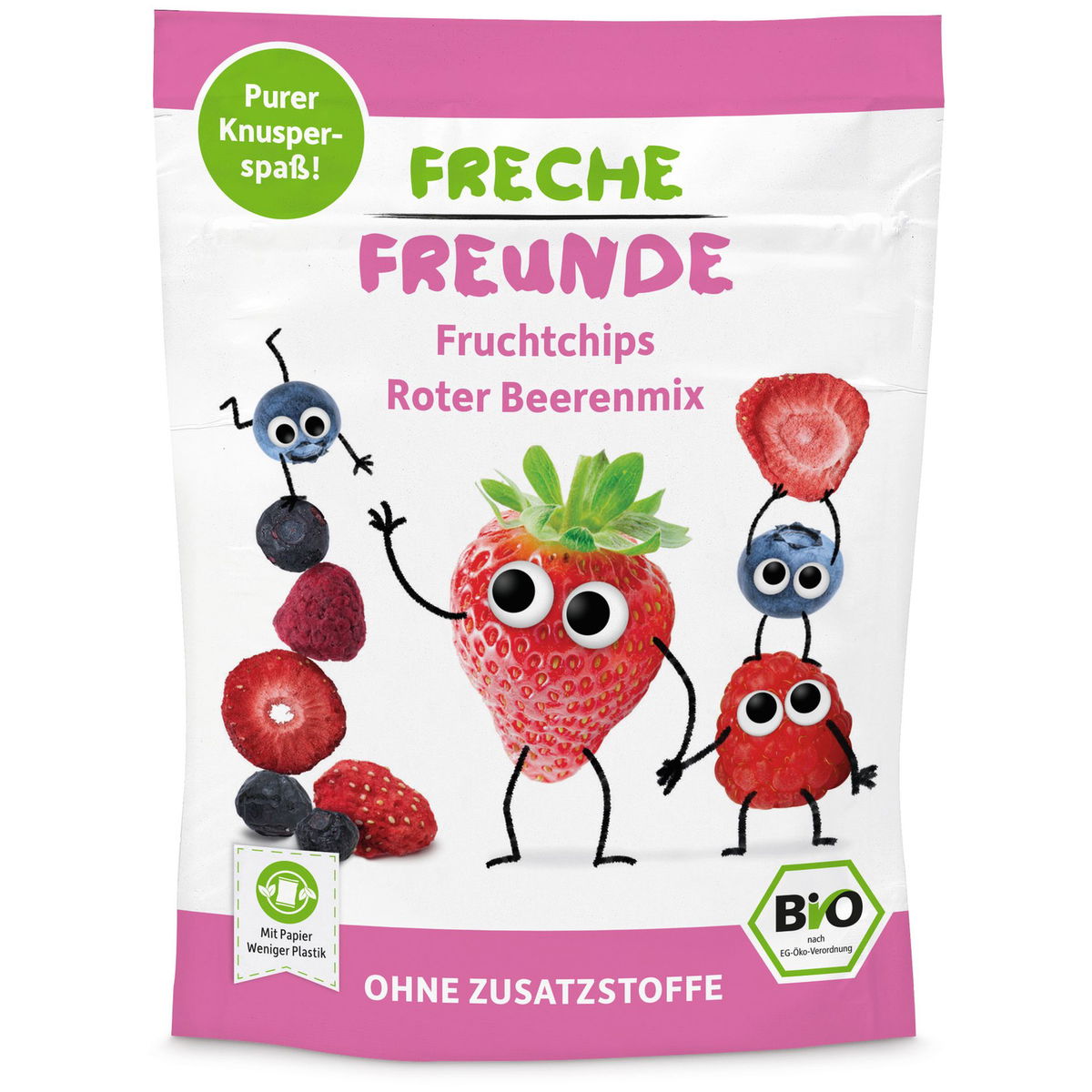 Freche FreundeFreche Freunde   Bio Fruchtchips Roter Beerenmix
