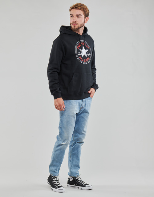 Converse - GO-TO ALL STAR PATCH FLEECE PULLOVER HOODIE - Noir