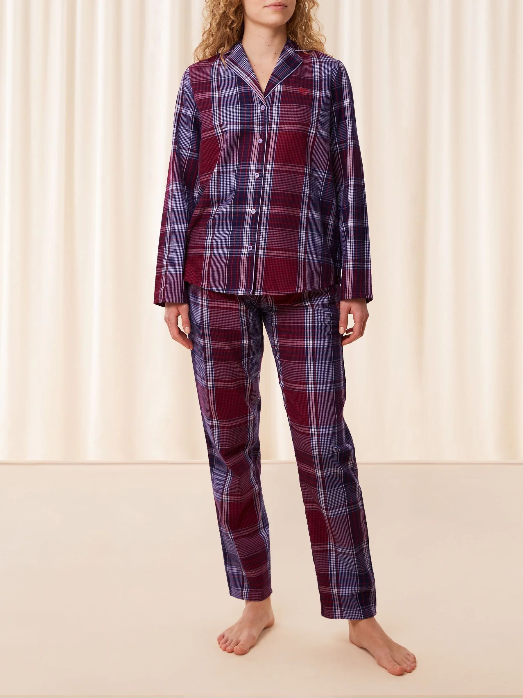 Triumph Boyfriend Red 100% Cotton Pyjamas
