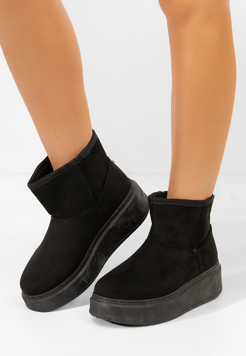 Bottes à plateforme noires Trizz