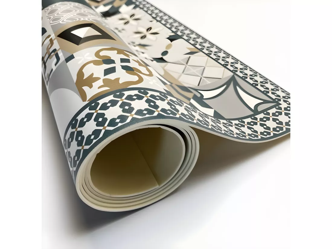 Tapis Vinyle Large l120xH200cm - Just Ciment Dulce - Vinyle