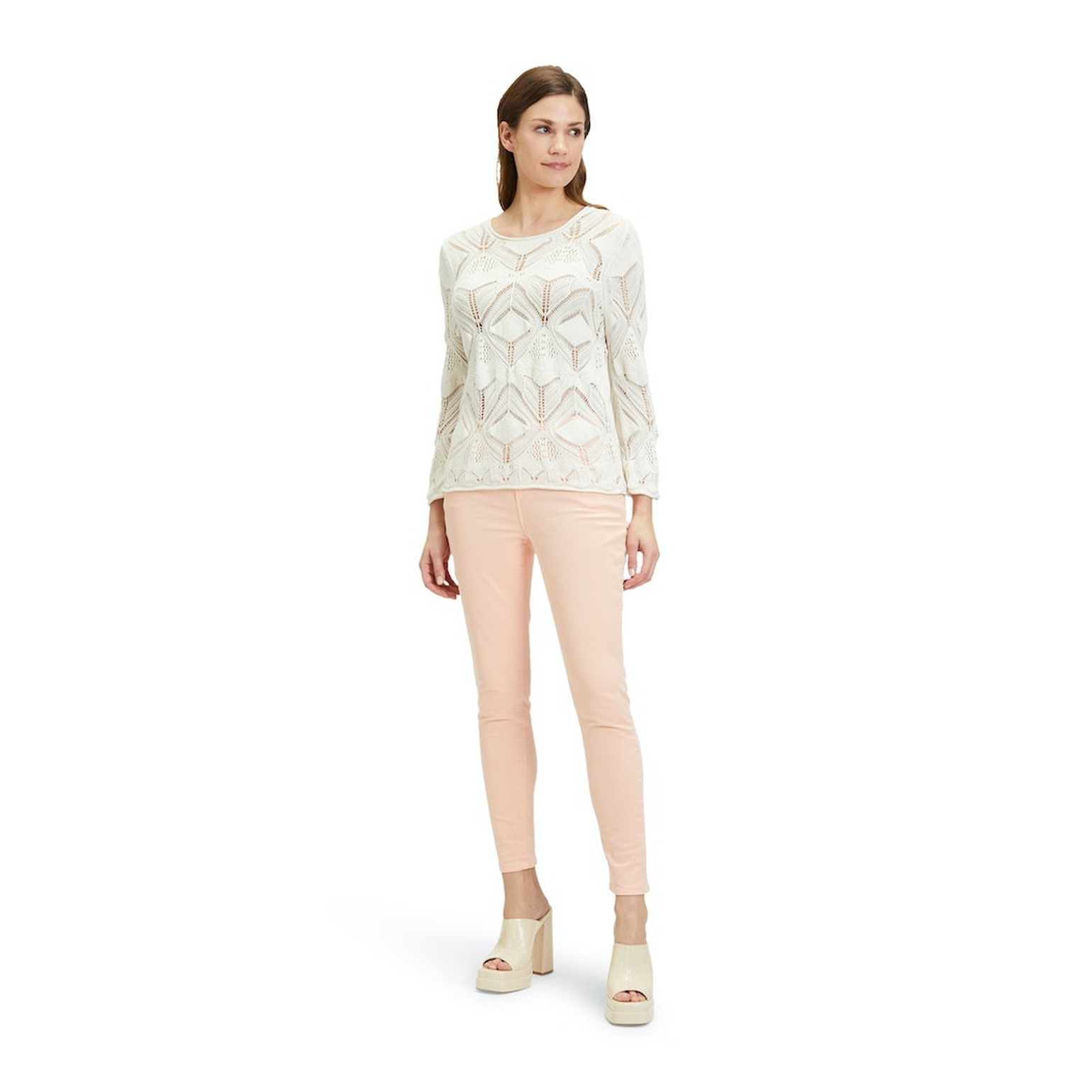 Cartoon Strickpullover Kurz 1/1 Arm