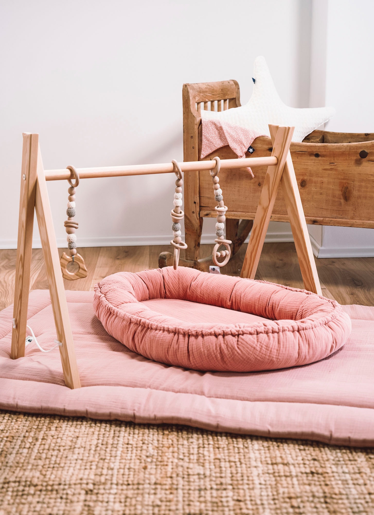Julius Zöllner Kuschelnest »NIDO, Musselin dusty rose« Made in Germany