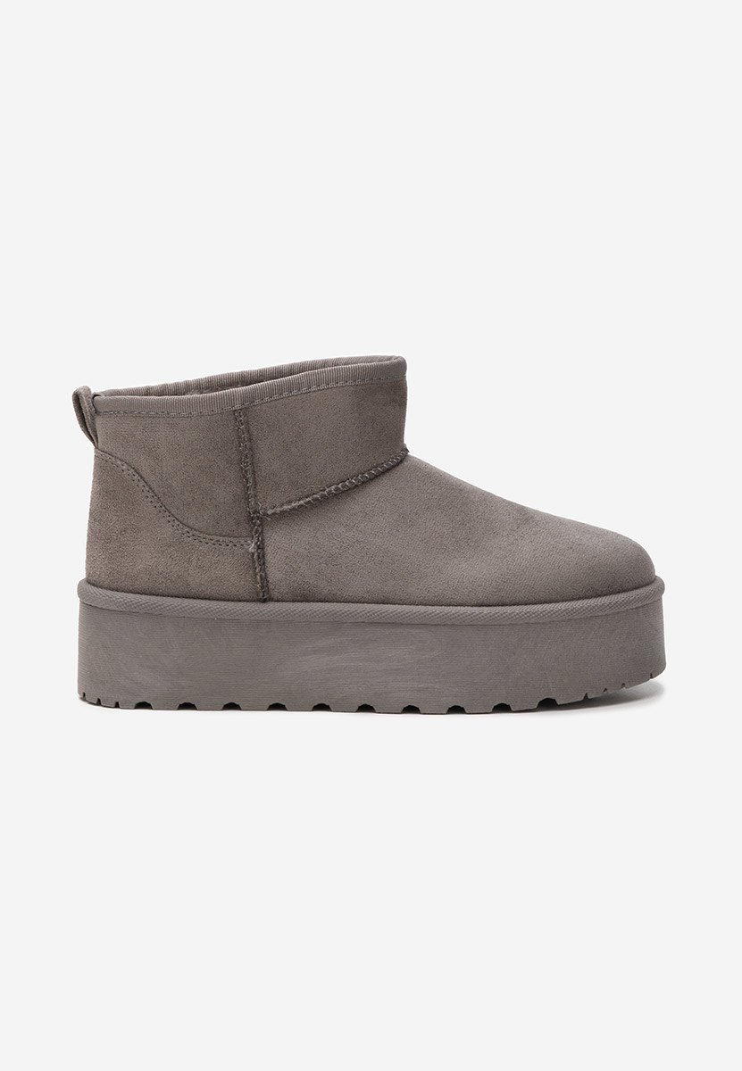Bottines à plateforme grise Lissie