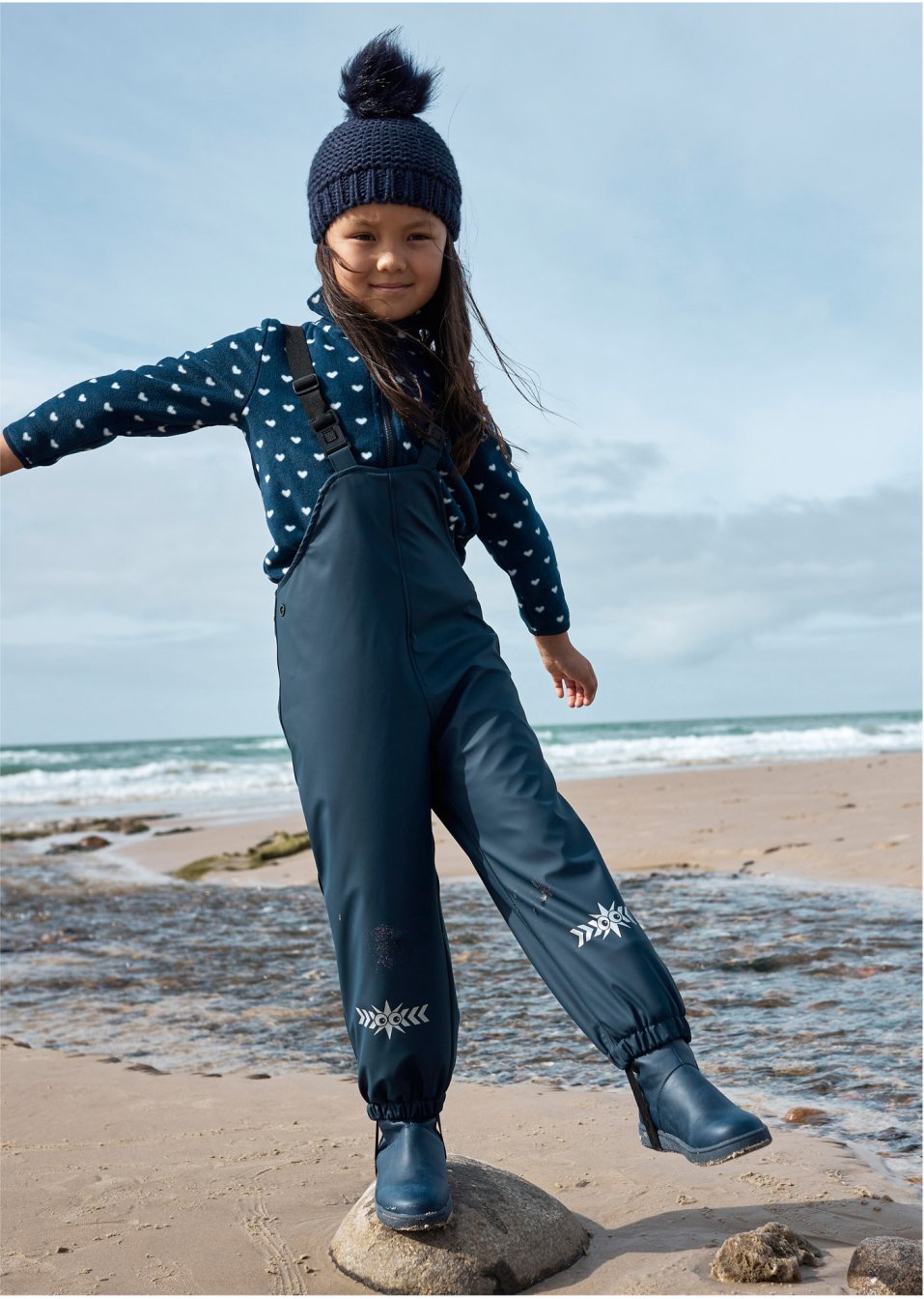 Pantalon de pluie thermo à bretelles garçon