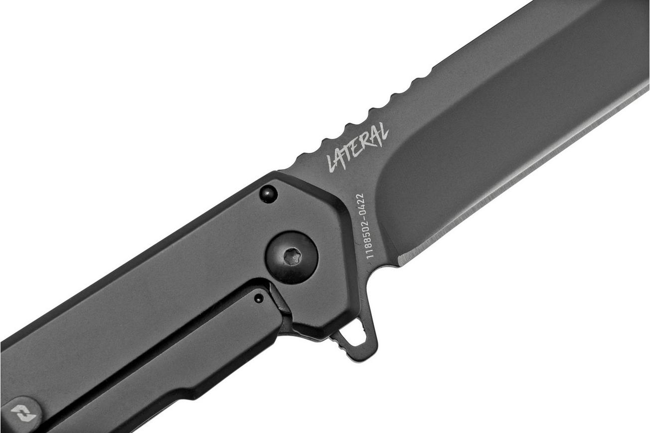 Schrade Lateral 1159293 zwart wit G10, zakmes