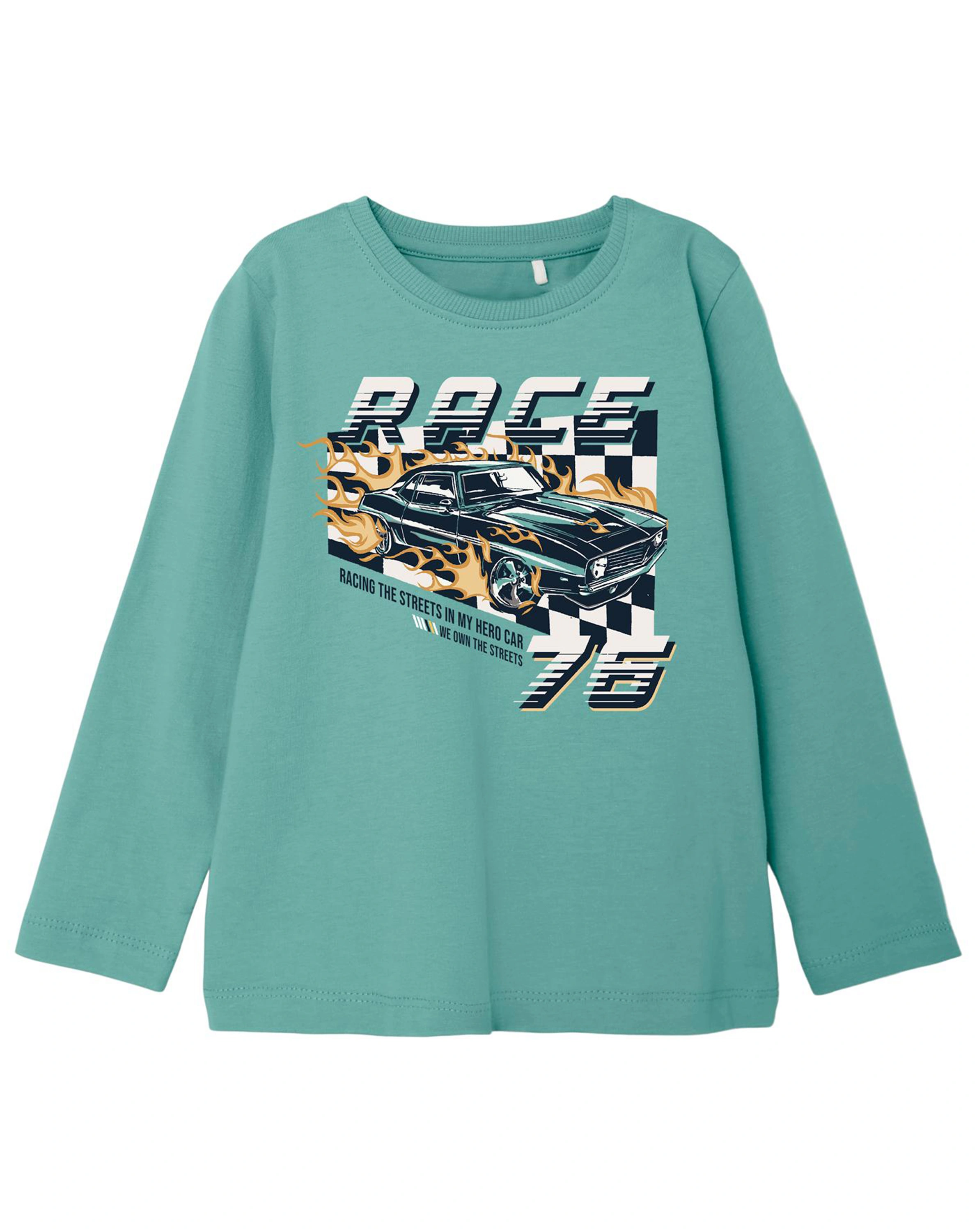 Langarmshirt NMMVUX RACE in blue surf