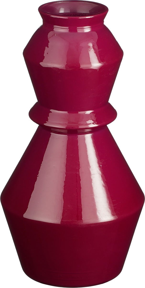 Mica Decorations vaas Ashton rood D 16 H 30 cm