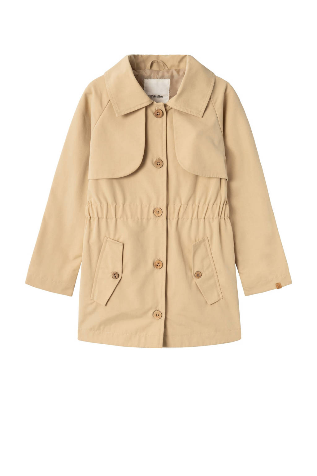 LIL' ATELIER zomer trenchcoat NMFLAMADELIN zand