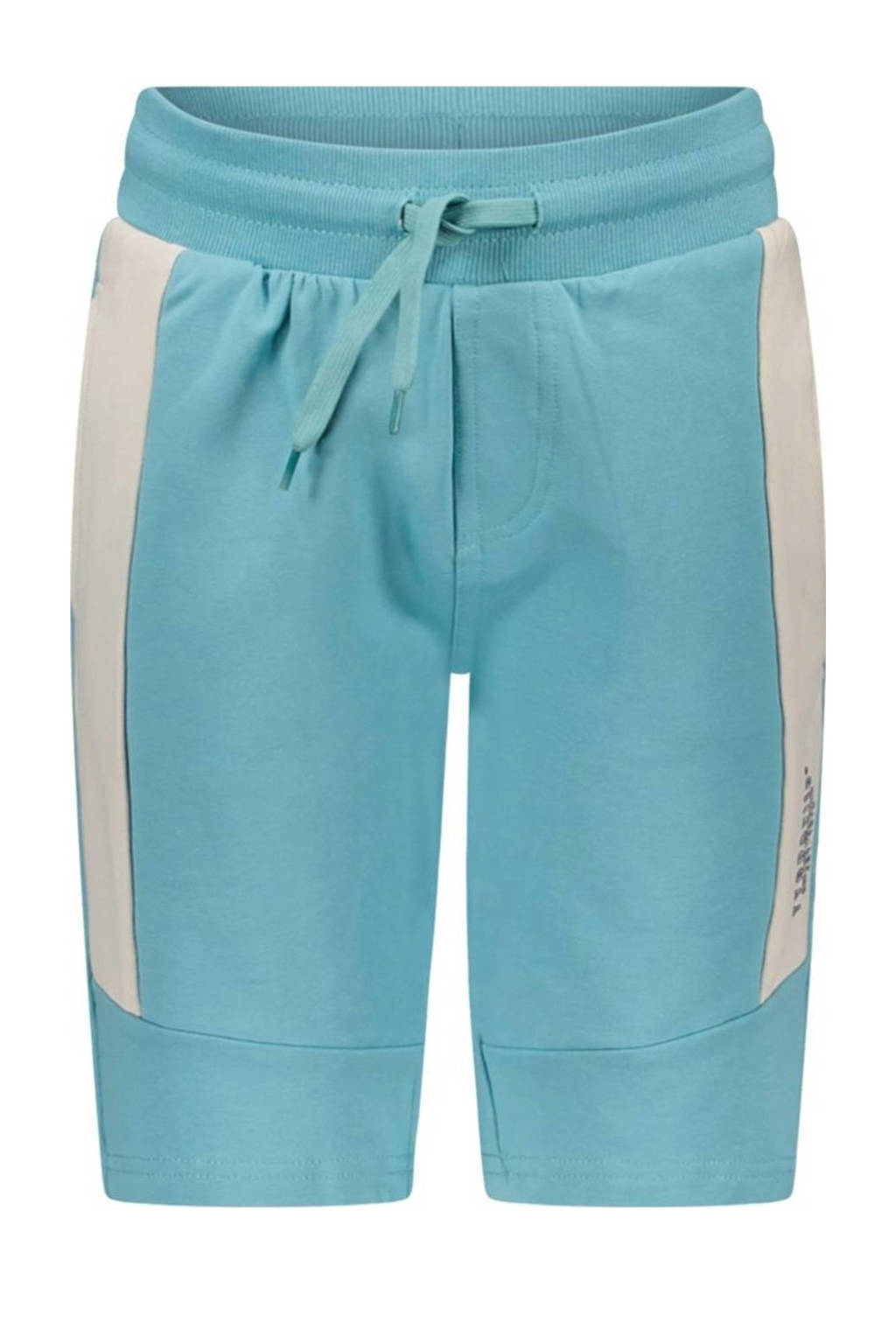 TYGO & vito regular fit sweatshort Barry aquablauw/wit