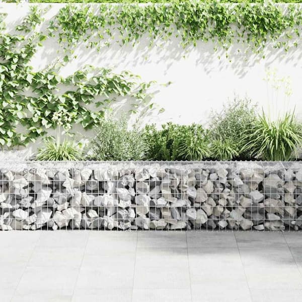 vidaXL Gabion med topp- og bunnlokk galvanisert stål 300x50x50 cm