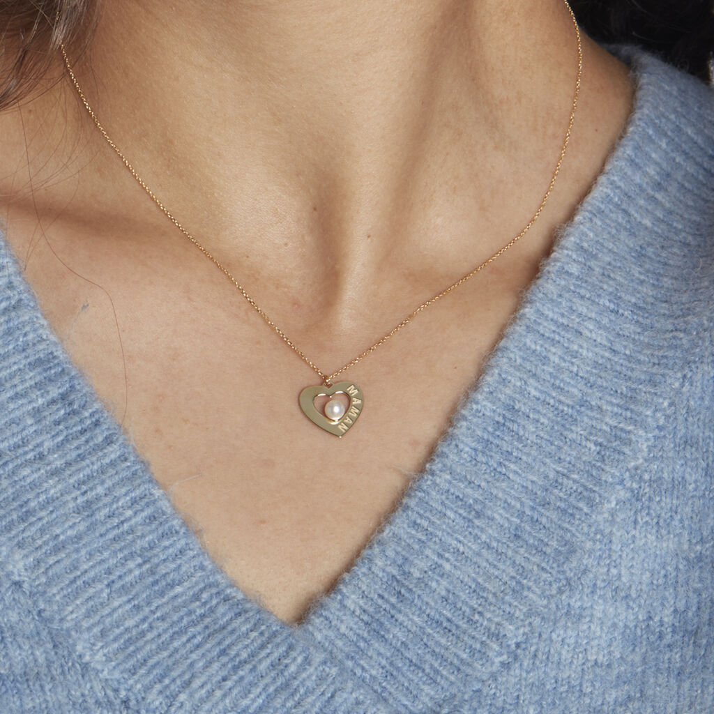 Collier Maxima Or Jaune Perle De Culture