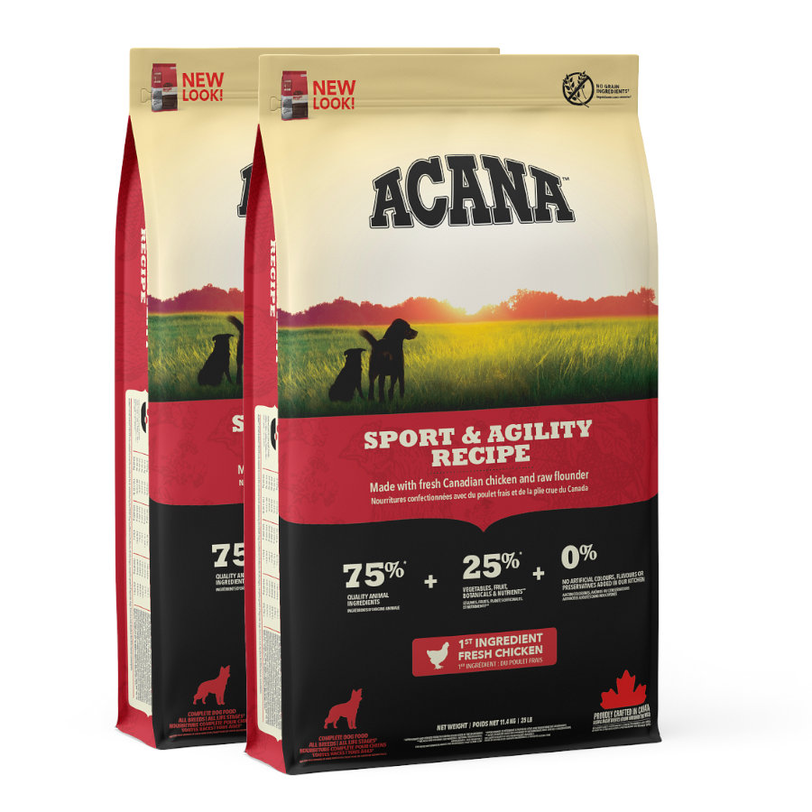 11,4 kg de ração Acana Sport & Agility para cães