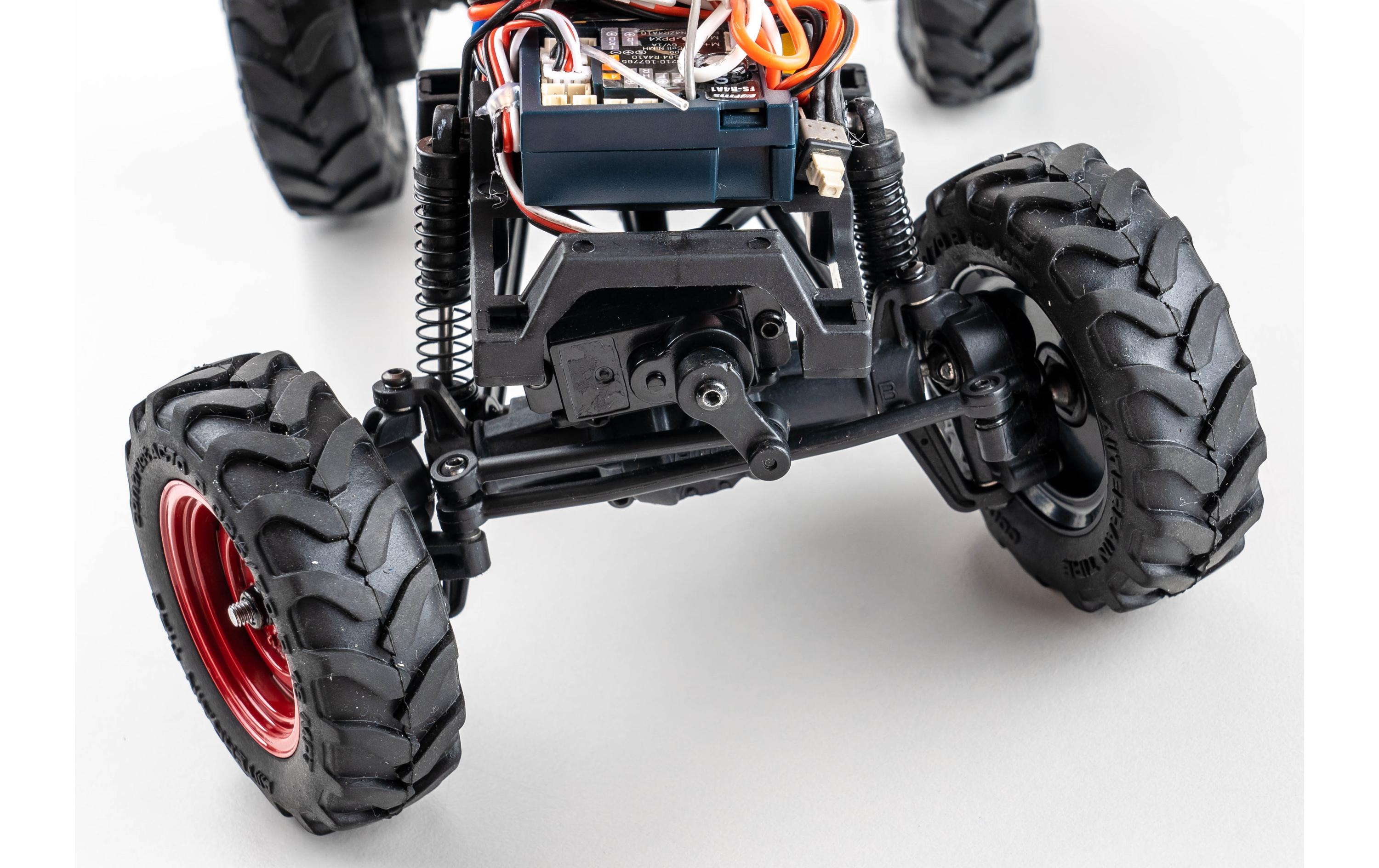 Scale Crawler FCX24 Power Wagon Mud-Racer, Blau 1:24, RTR<br>Rock Crawler im Miniformat mit 2-Gang Getriebe