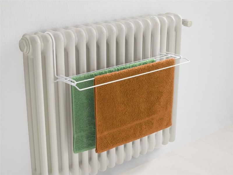 Tomado - Droogrek Iseo - 2 meter drooglengte - 58x17cm - Wit - Radiator - Balkon - Camping - Inklapbaar