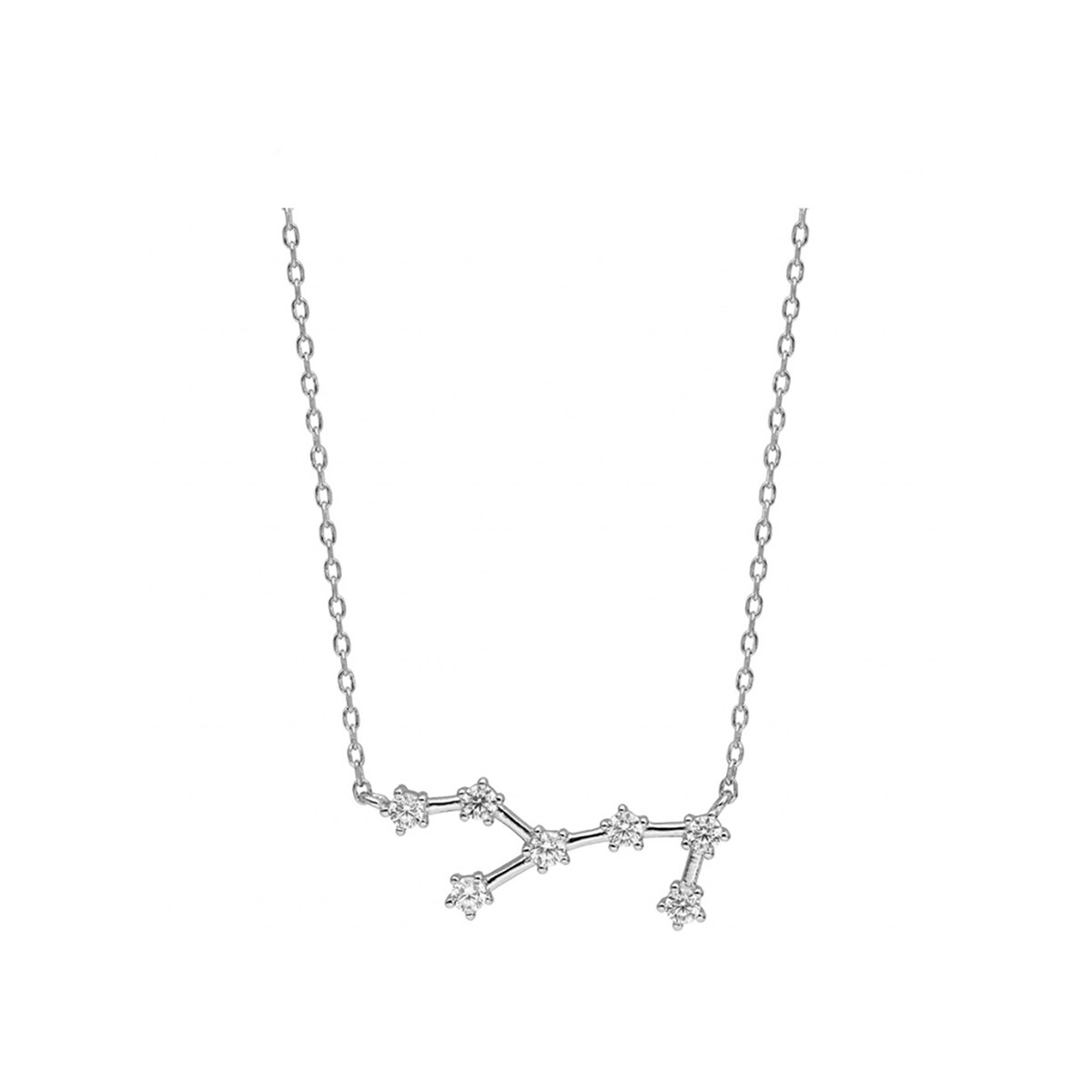 Collier Constellation Vierge - Argent