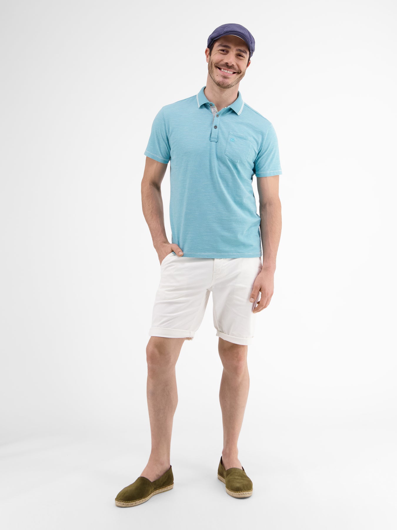 Poloshirt mit Finelinerstreifen