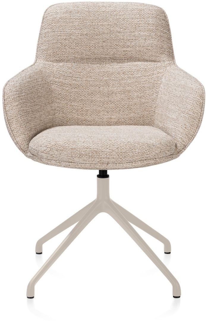 Henders en Hazel   Mateo Creme Poten Armstoel