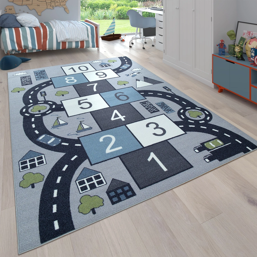 Paco Home Teppich Bin 565 Grey