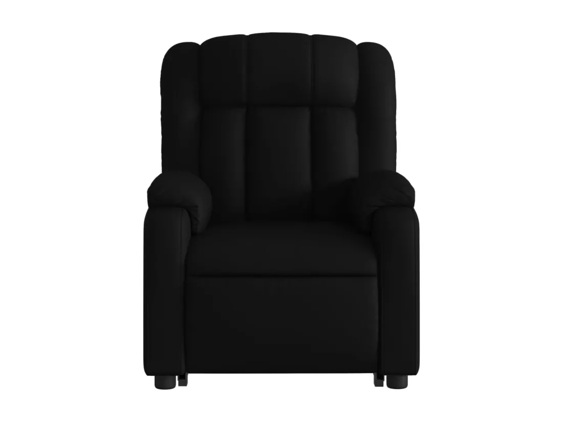 Fauteuil inclinable massant électrique noir similicuir