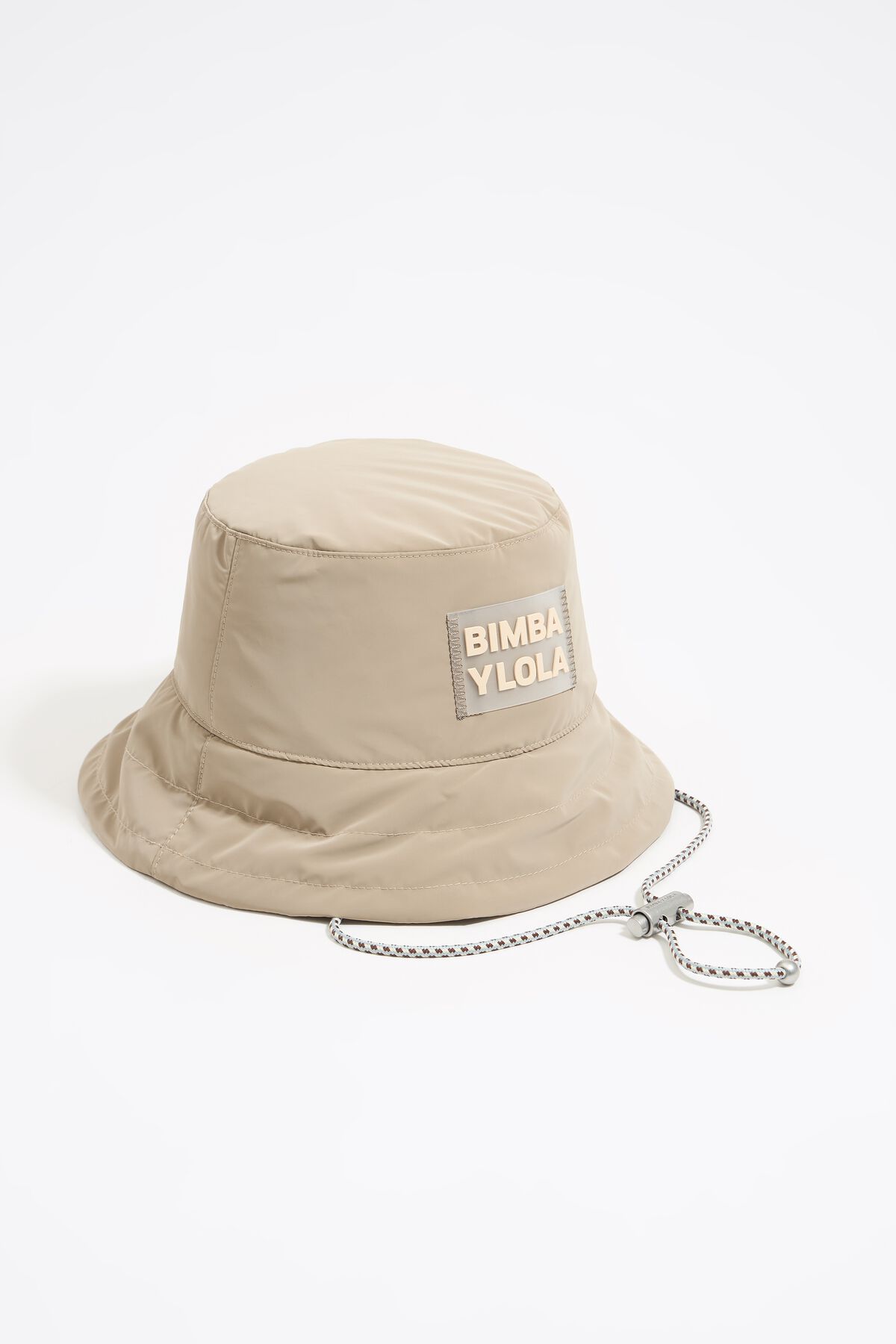 chapéu de balde de náilon cor areia