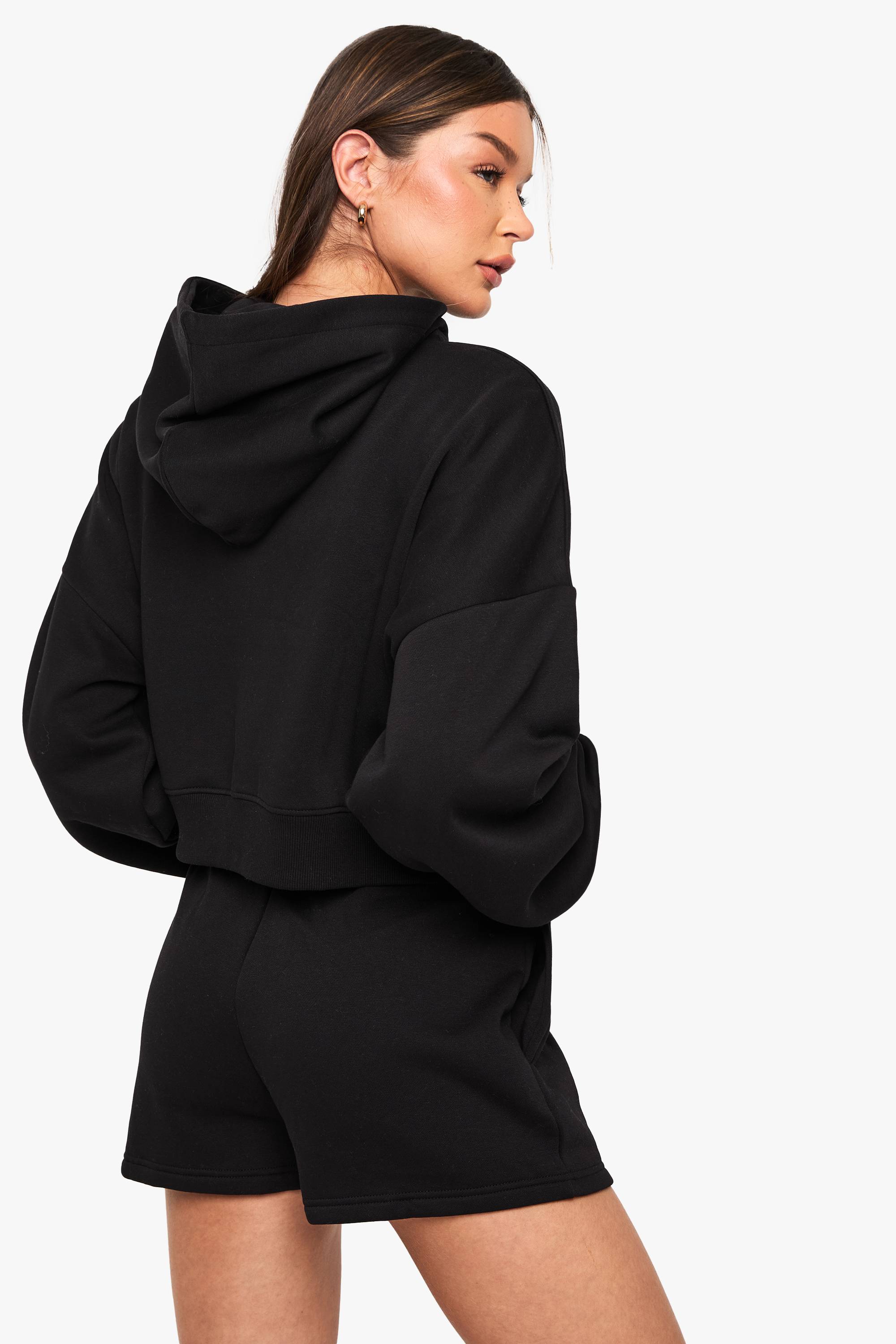 boohoo Short de survêtement taille haute avec cordon de serrage interne