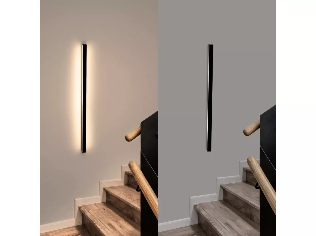 NETTLIFE Applique murale led intérieur - Moderne 80CM 27W couloir up down blanc chaud lampe de couloir lampe