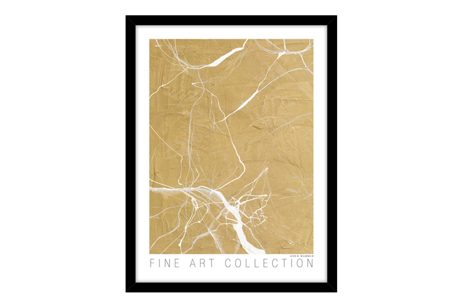 Gold Marble 30x40 cm Black Frame