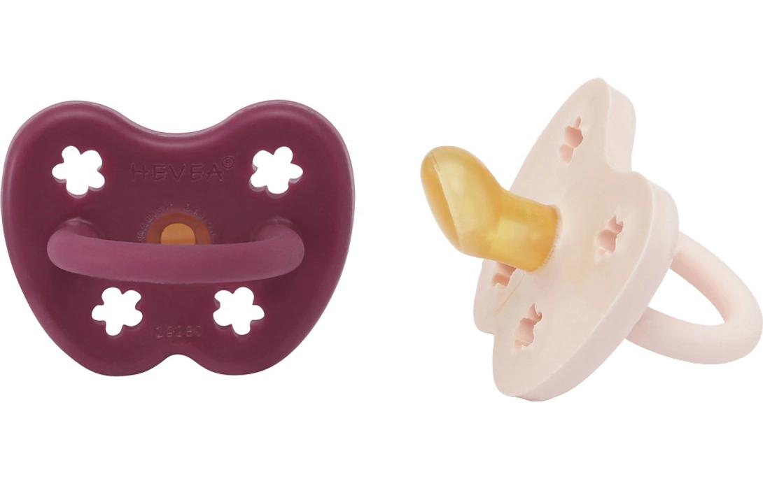 Nuggi Orthodontic 2 Stk. Powder Pink/Rosewood 3-36 MonateSchnuller mit kieferorthopädischem Sauger