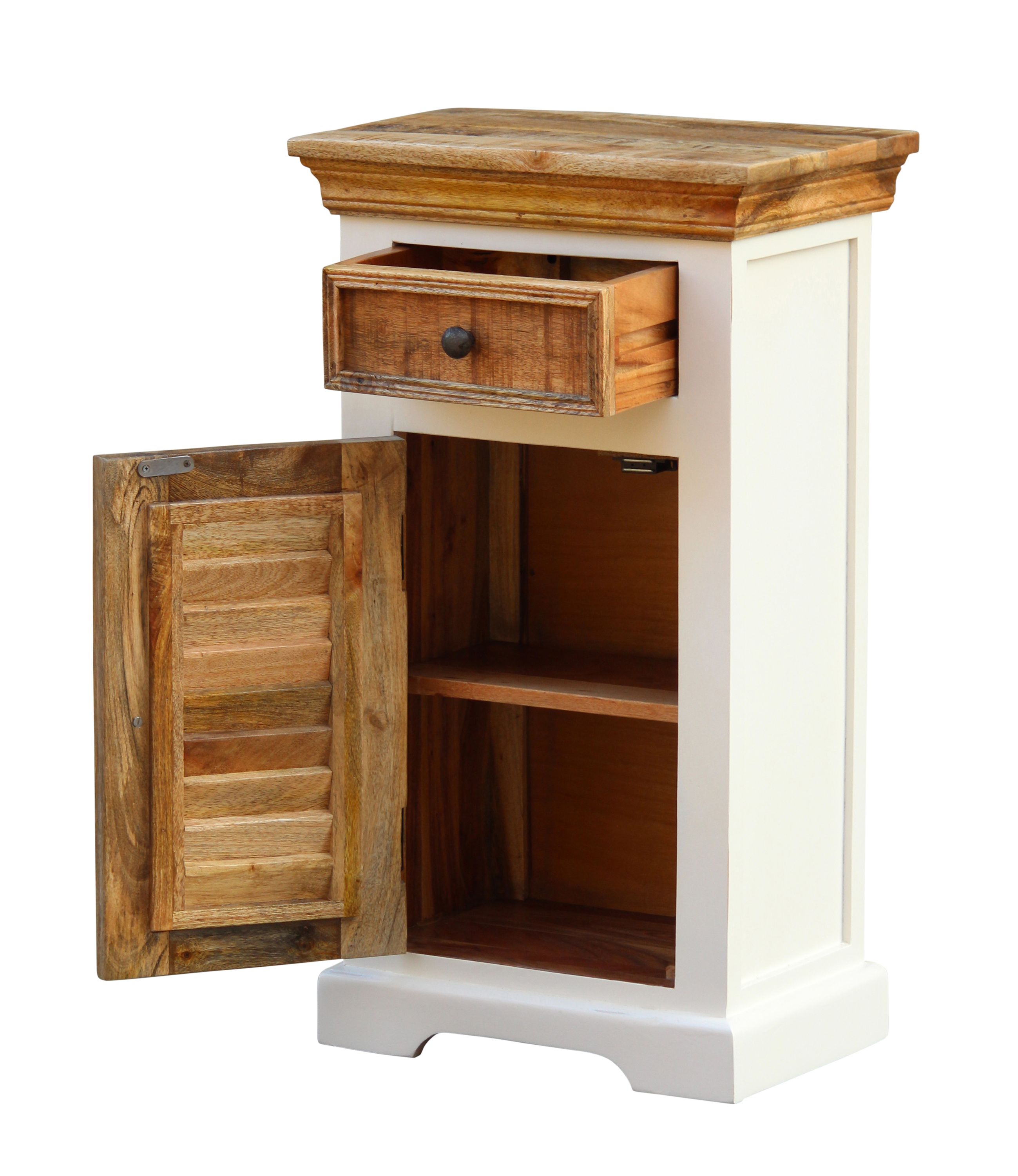 Beistellschrank Holz Vintage ALEXIS 45 x 80 cm