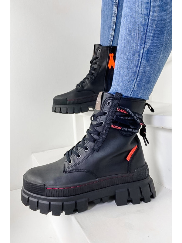 REVOLT BOOT LEATHER Black - Palladium