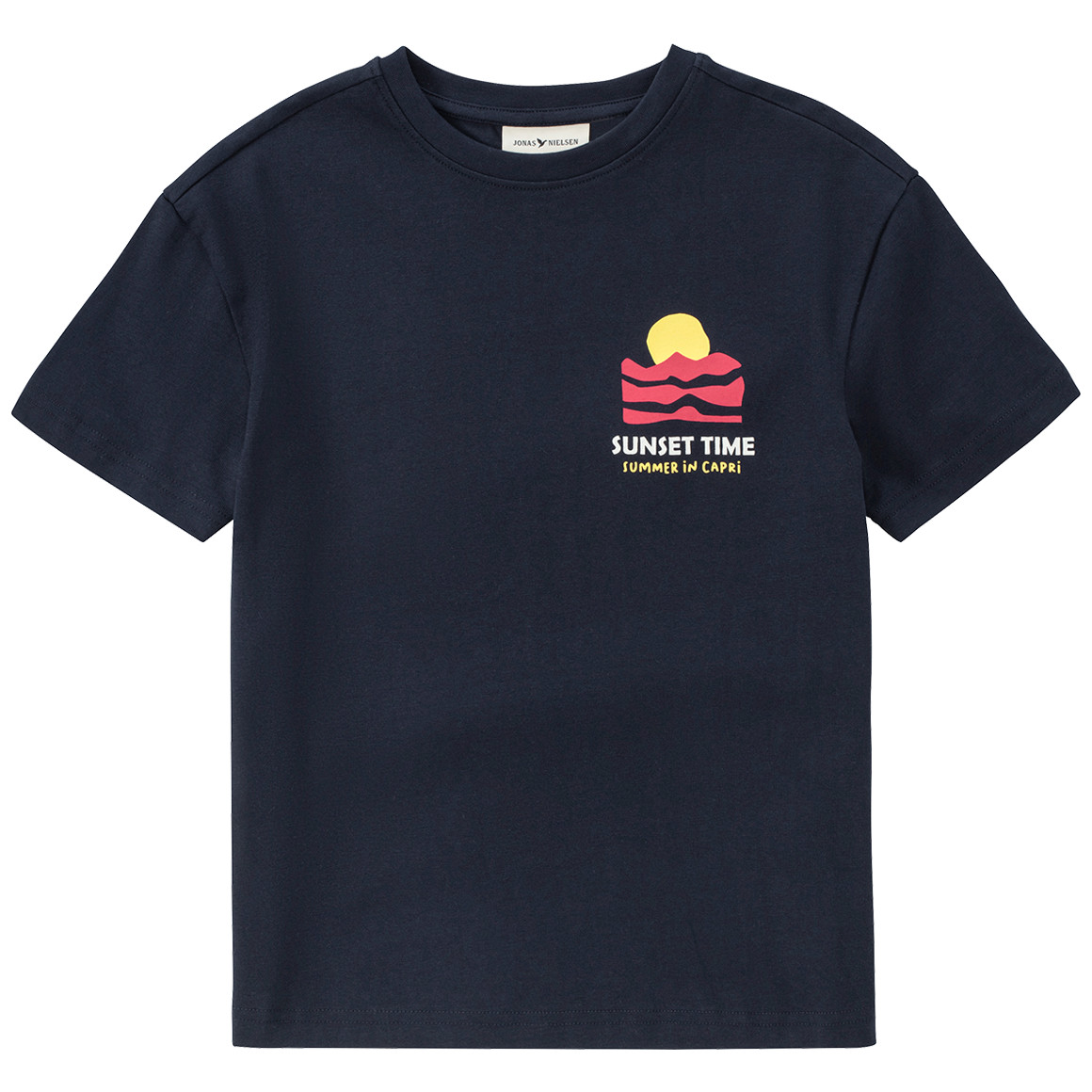 Jonas Nielsen Jungen T-Shirt mit Backprint dunkelblau