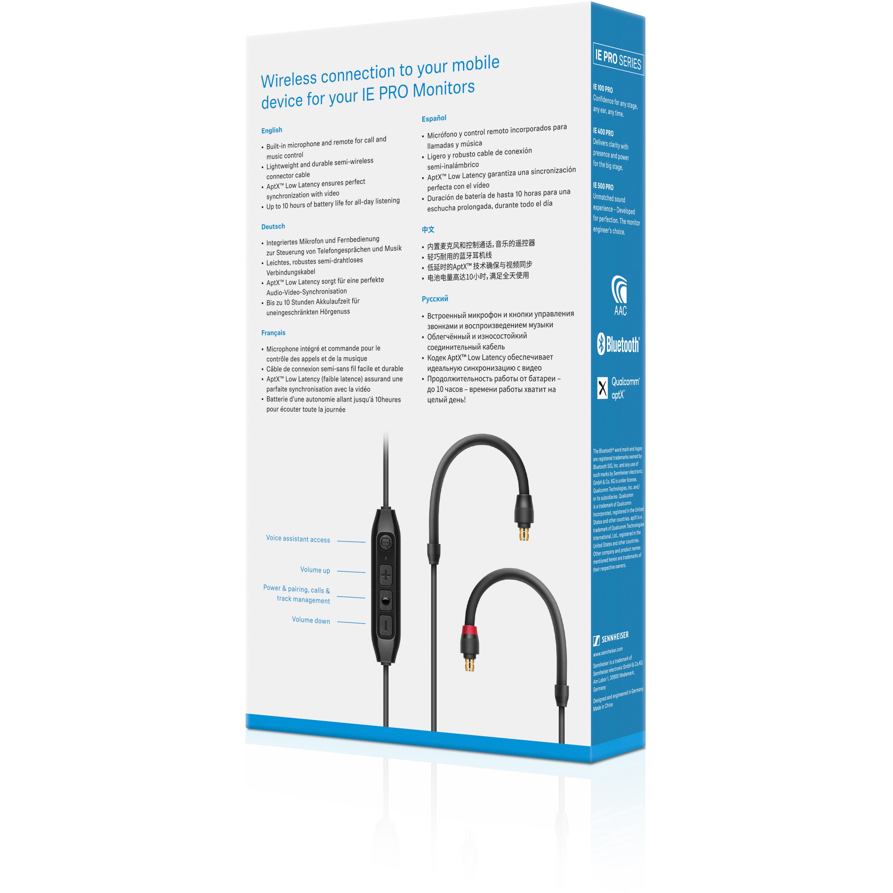 Sennheiser IE PRO BT Connector Bluetooth-module voor IE 100/400/500 PRO