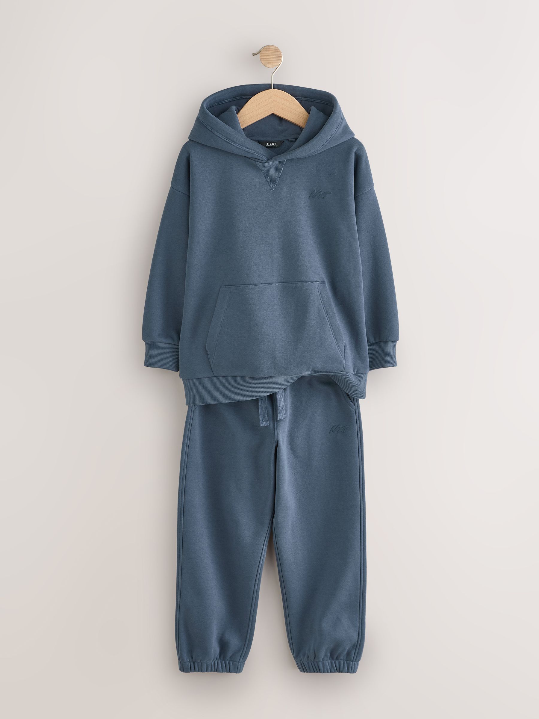Blauw - Set van sweatshirt en joggingbroek