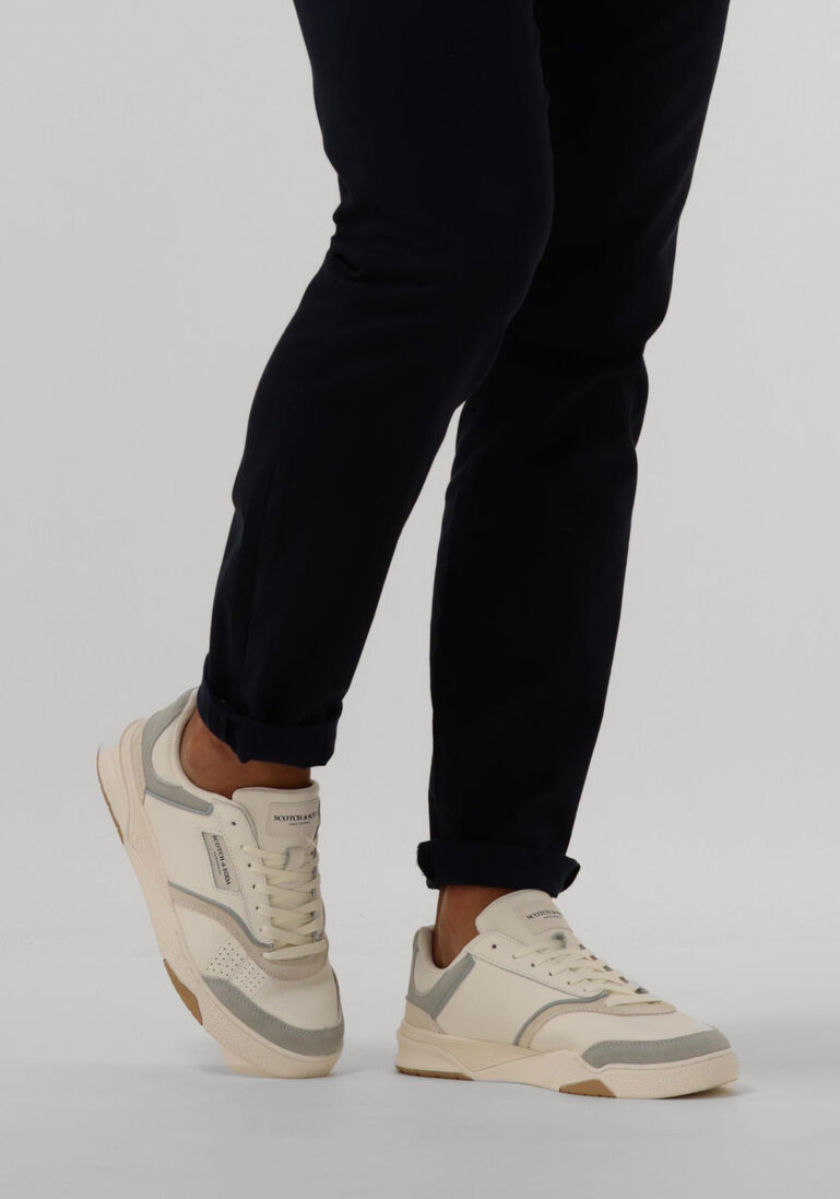SCOTCH & SODA witte scotch & soda lage sneakers court cup