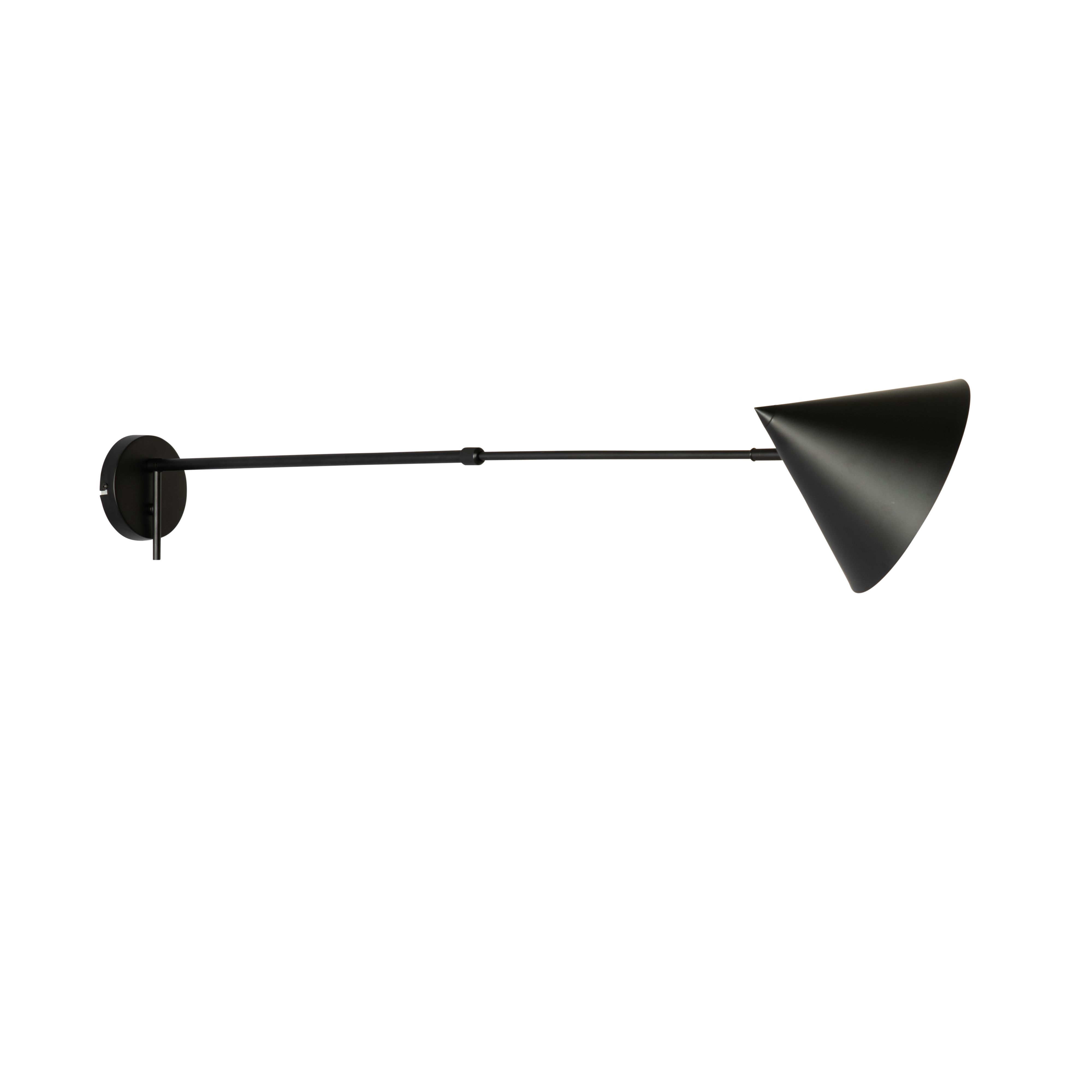 Design wandlamp zwart verstelbaar - Triangolo