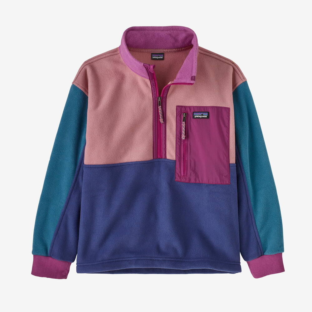 Microdini Fleece-Pullover für Kinder mit 1/2-Reißverschluss