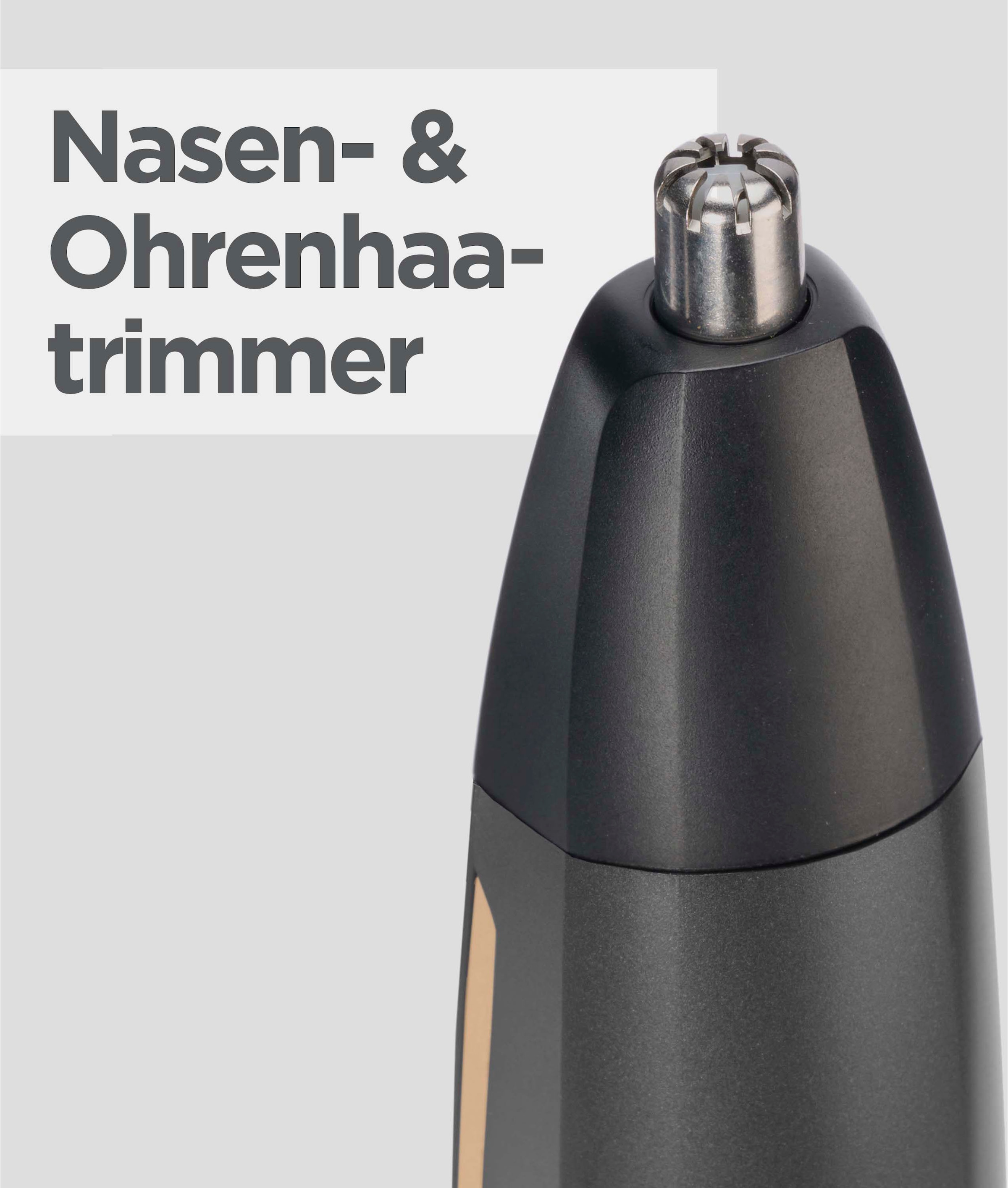 BaByliss Multifunktionstrimmer »Graphite Multi Trimmer MT987E« 5 Aufsätze Langlebige Graphit-Klinge, 12-in-1 Funktionr