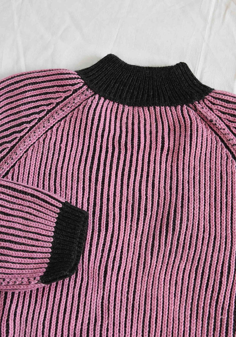 Jungle Folk Strickpullover Brooke Sweater Anthracite-Pink