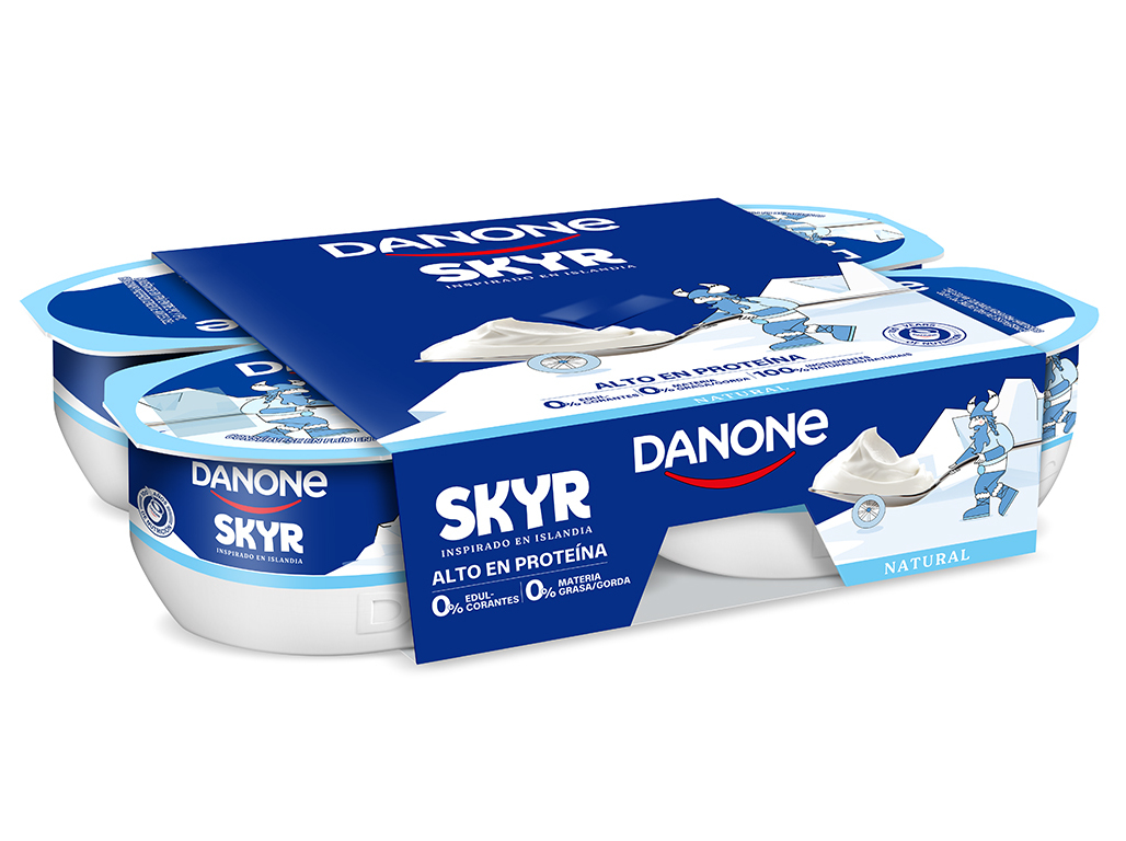 IOGURTE PROTEINA DANONE SKYR NATURAL 100GX4