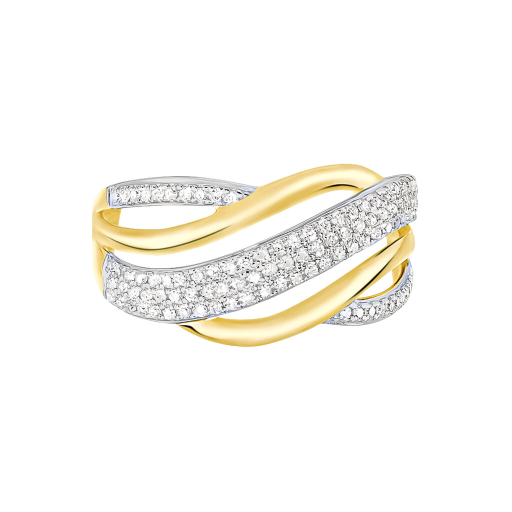 Bague Nila Or Jaune Diamant