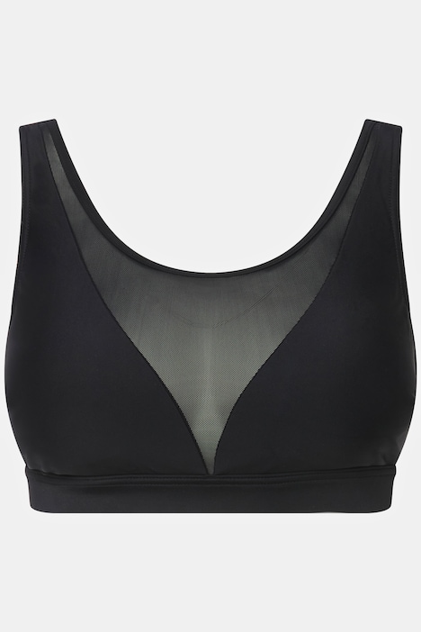 Bikini-Top, Softcups, Netz-Einsatz